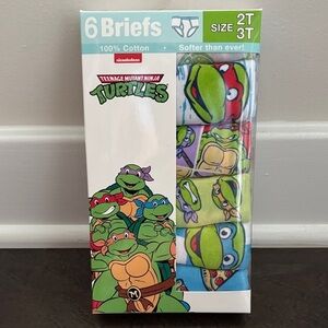 Teenage Mutant Ninja Turtles 6 pack briefs,cotton light,breathable,elastic waist